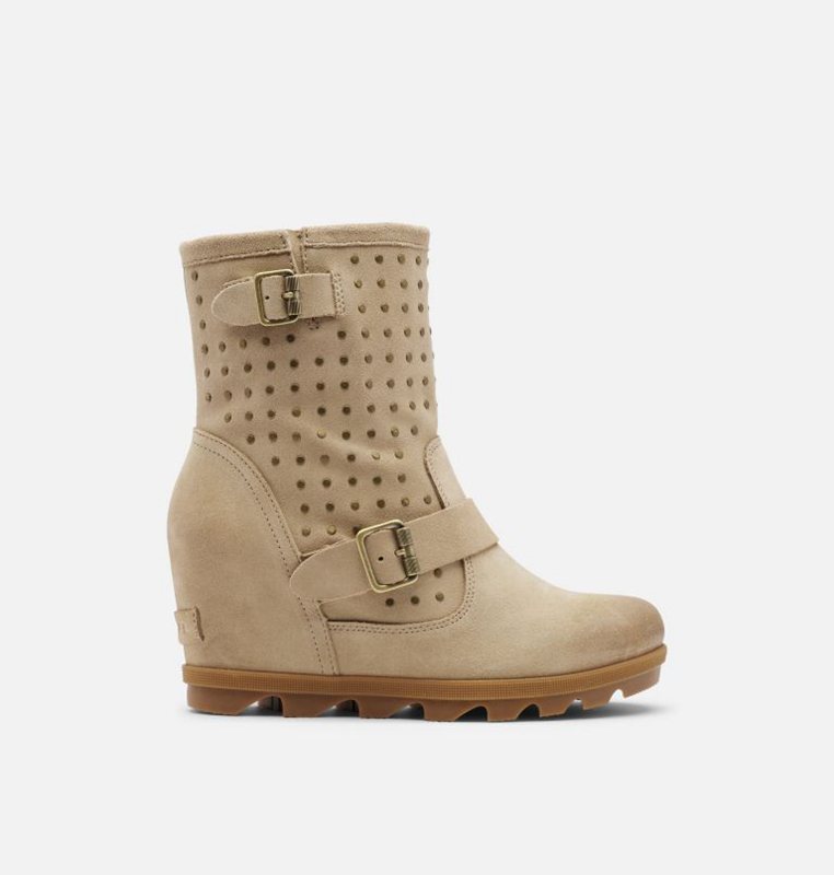 Womens Wedges Brown - Sorel Joan Of Arctic™ II Stud Boot - 829-ZVDEXN